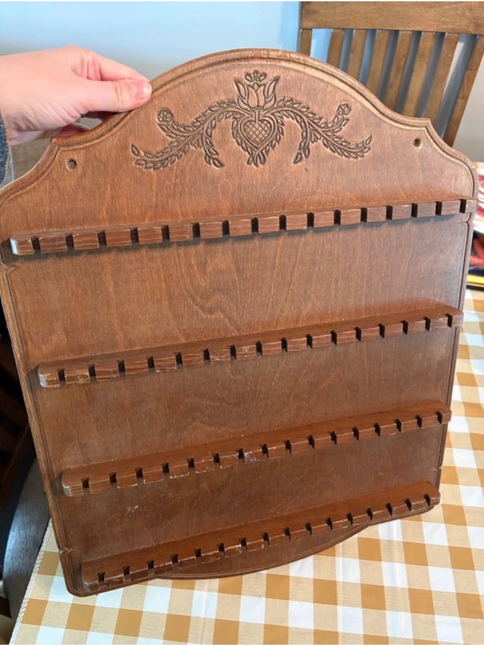 Vintage Woode Spoon Rack
